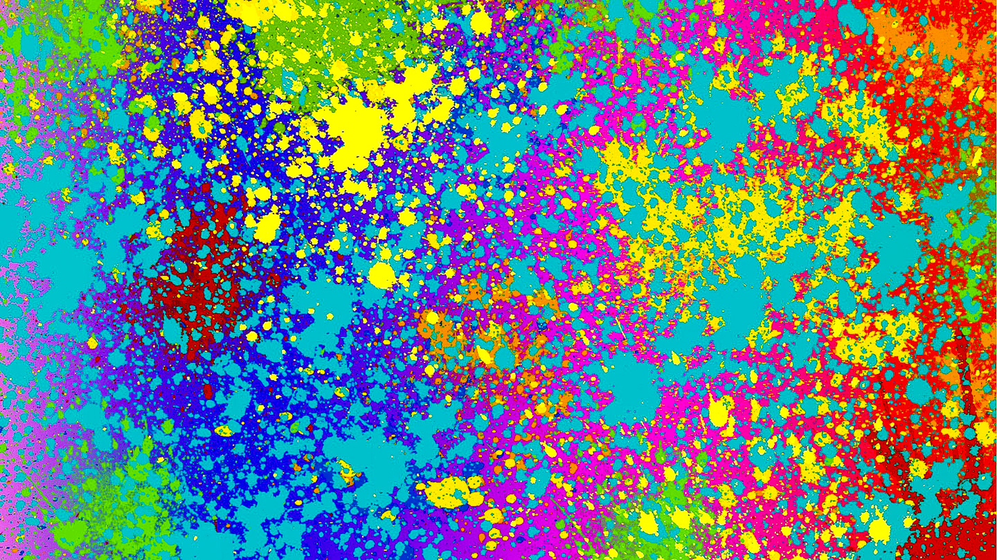 Colorful paint splash