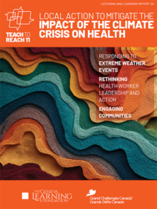 Local action to mitigate the impact of the climate crisis on health