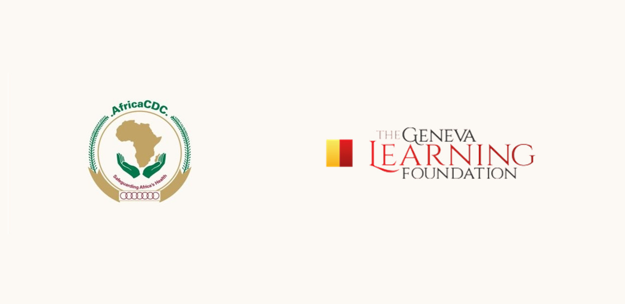Africa CDC and The Geneva Learning Foundation logos