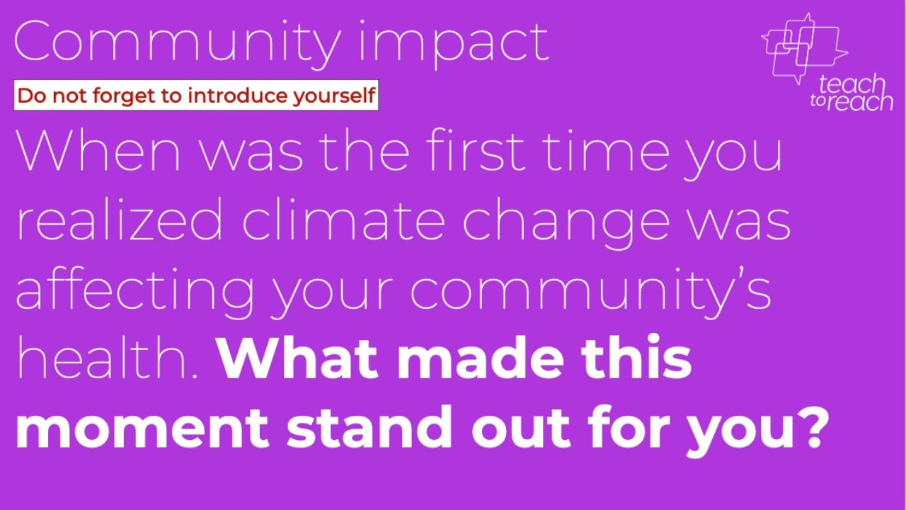 Health workers share their experience of climate change with the Lancet Countdown